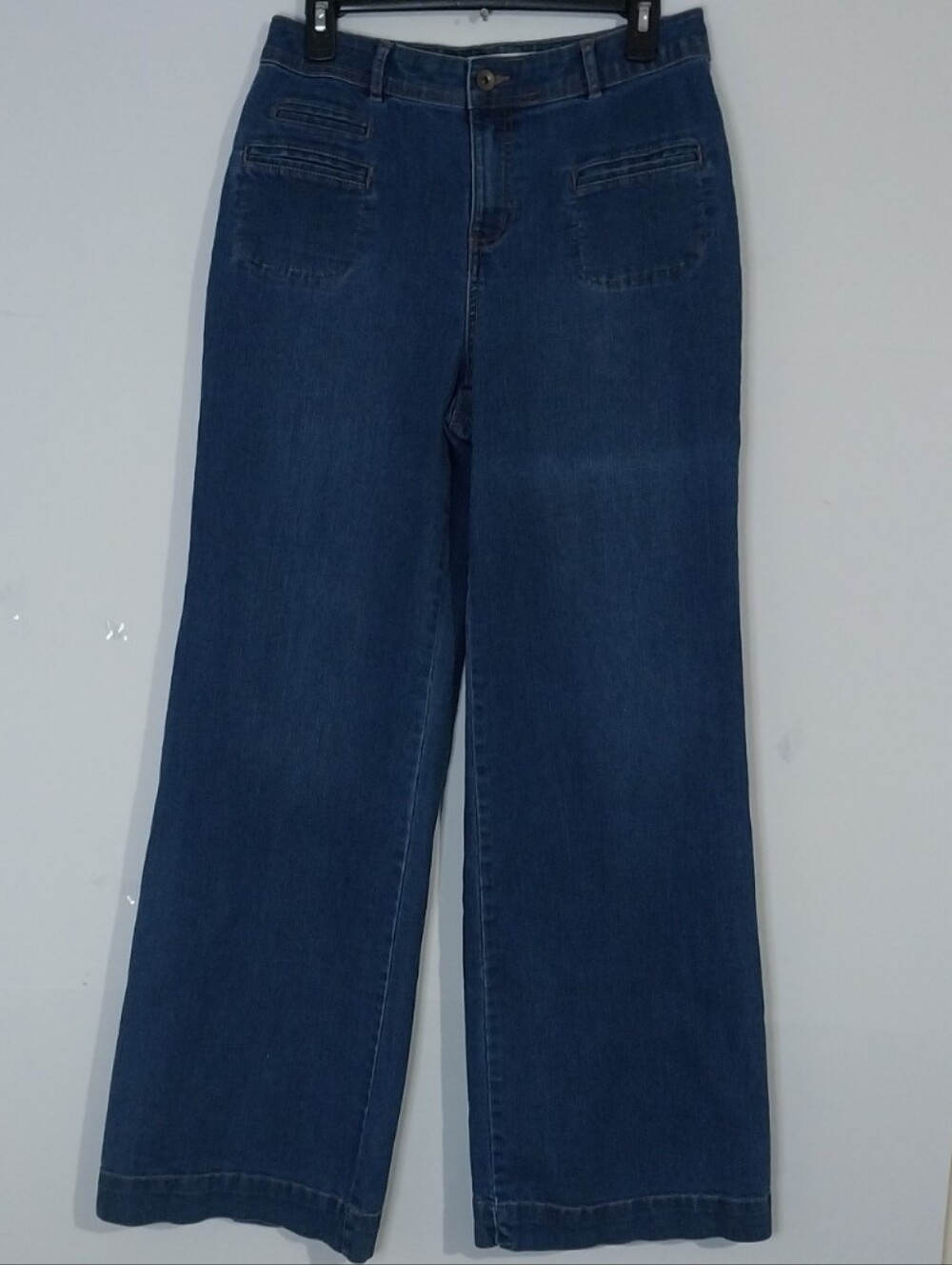 EST. 1946 Denim Size 8 Stylish Blue Flare Women's Jeans - Picture 2 of 14